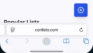 Open Conlisto in Safari